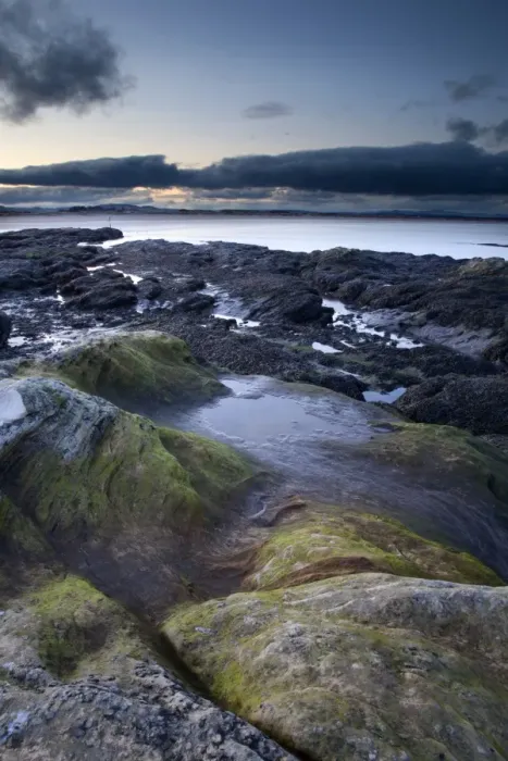 Framed Print : Rock Pools at dusk, Doo Craigs, St Andrews, Fife, Scotland Framed Print : Rock Pools at dusk, Doo Craigs, St Andrews, Fife, Scotland
