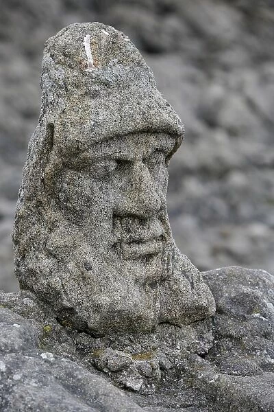 Rock sculpted by l Abbe Foure, Rotheneuf, Ille-et-Vilaine, Brittany, France, Europe