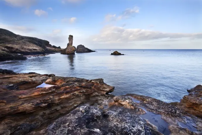 Framed Print : Rock and Spindle on the Fife Coast near St, Andrews, Fife, Scotland, United Kingdom, Europe Framed Print : Rock and Spindle on the Fife Coast near St, Andrews, Fife, Scotland, United Kingdom, Europe