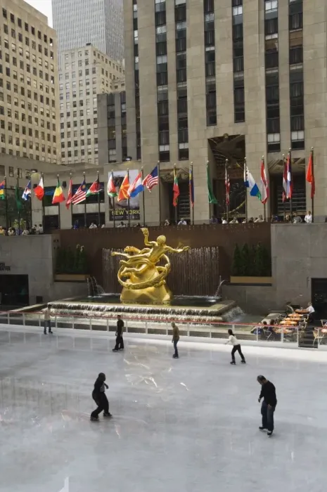 Framed Print : Rockefeller Center Ice Rink Framed Print : Rockefeller Center Ice Rink