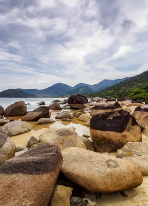 Framed Print : Rocks on the Cepilho Beach, Trinidade, Paraty Zone, State of Rio de Janeiro, Brazil Framed Print : Rocks on the Cepilho Beach, Trinidade, Paraty Zone, State of Rio de Janeiro, Brazil