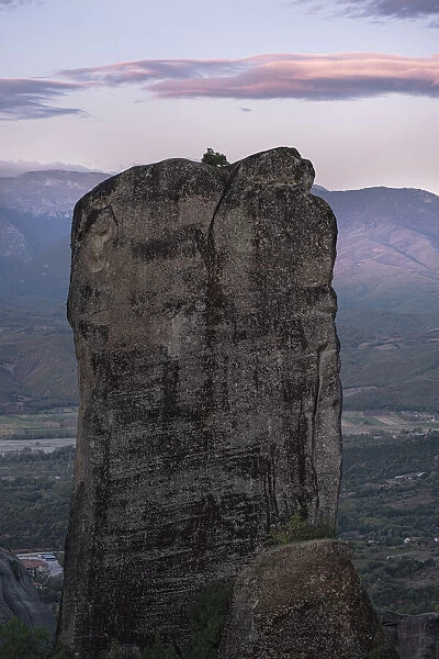 Rocks formation in Meteora, Thessaly, Greece, Europe