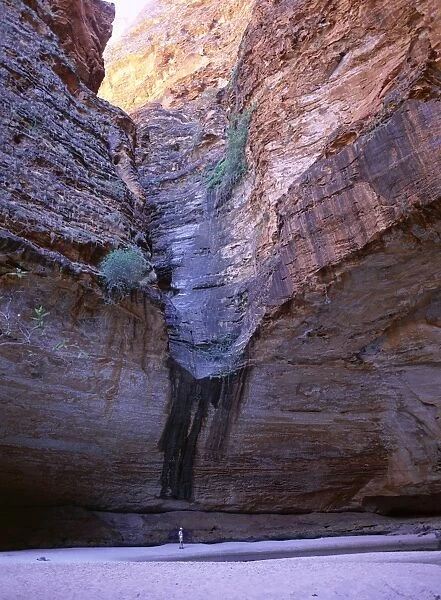 Rocky amphitheatre with pool, at head of Cathedral Gorge, Purnululu National Park