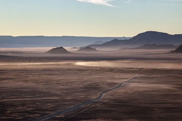 Framed Print : Rocky desert at sunrise taken from a hot air balloon flight, Namibia, Africa Framed Print : Rocky desert at sunrise taken from a hot air balloon flight, Namibia, Africa