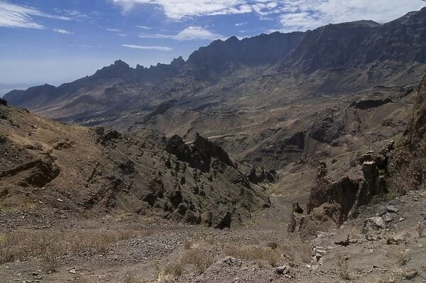 Rocky landscape, San Antao, Cape Verde Islands, Africa