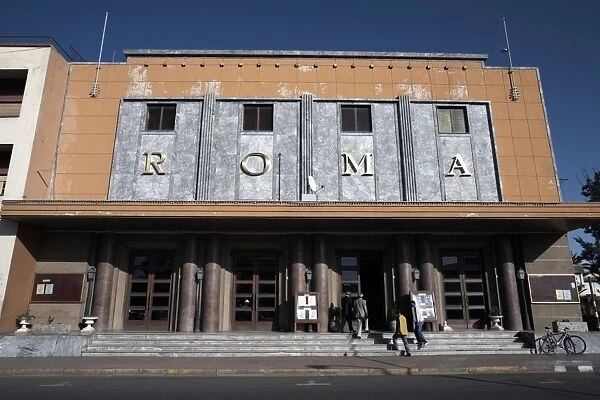 The Roma Cinema, an example of Italian architecture, Asmara, Eritrea, Africa