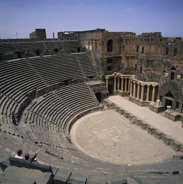 The Roman amphitheatre dating from the 2nd century AD