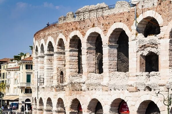 The Roman Arena, Verona, UNESCO World Heritage Site, Veneto, Italy, Europe