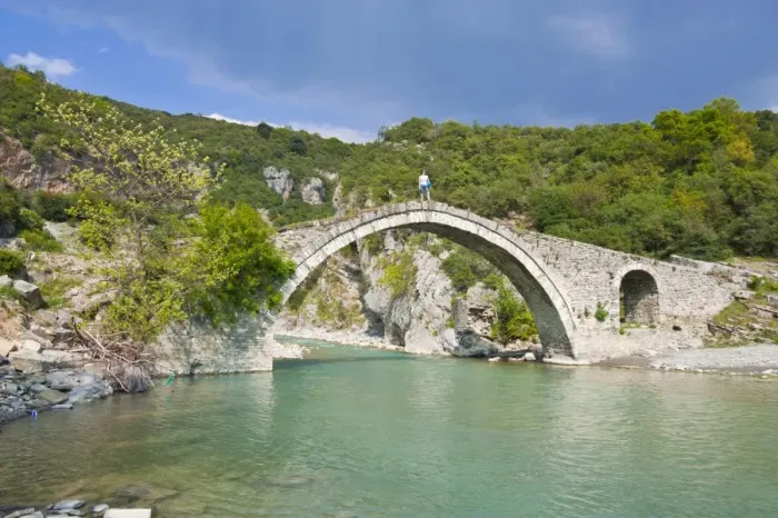 Framed Print : Roman bridge of Benja, Albania, Europe Framed Print : Roman bridge of Benja, Albania, Europe