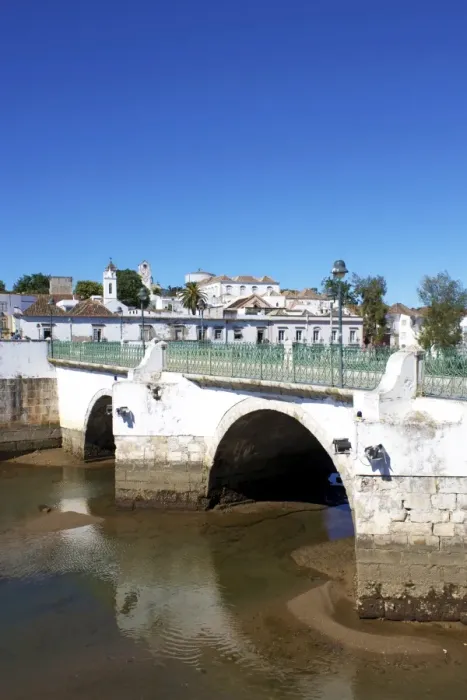 Framed Print : Roman Bridge and Old Town, Tavira, Algarve, Portugal, Europe Framed Print : Roman Bridge and Old Town, Tavira, Algarve, Portugal, Europe