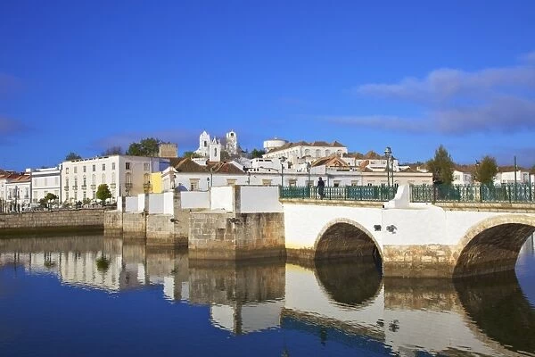 Roman Bridge, Tavira, Eastern Algarve, Algarve, Portugal, Europe