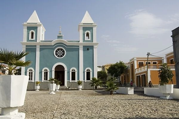 Roman Catholic church, Sao Filipe, Fogo (Fire), Cape Verde Islands, Africa