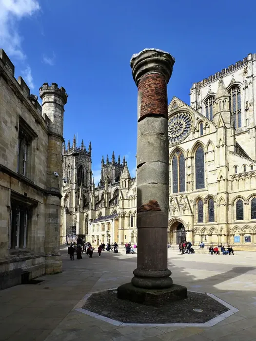 Framed Print : Roman Column and York Minster in Minster Yard, York, Yorkshire, England, Unted Kingdom, Europe Framed Print : Roman Column and York Minster in Minster Yard, York, Yorkshire, England, Unted Kingdom, Europe