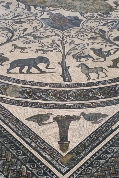 Framed Print : Roman floor mosaic Framed Print : Roman floor mosaic