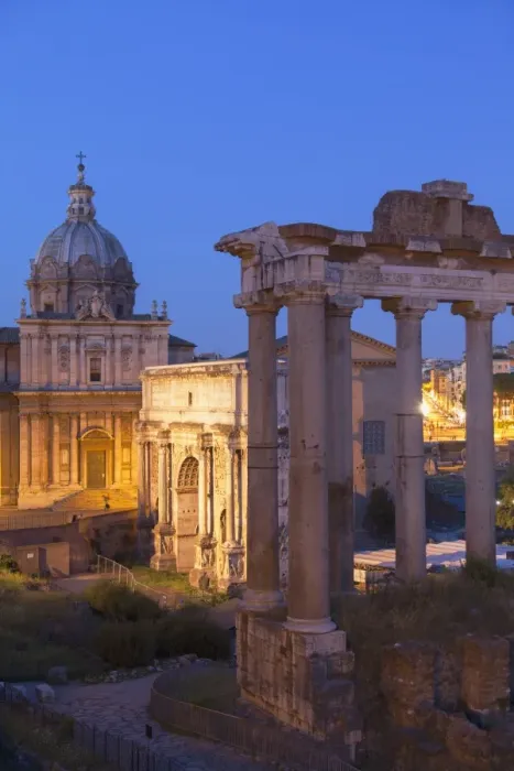 Framed Print : Roman Forum at dusk, UNESCO World Heritage Site, Rome, Lazio, Italy, Europe Framed Print : Roman Forum at dusk, UNESCO World Heritage Site, Rome, Lazio, Italy, Europe