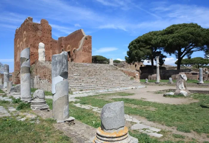 Framed Print : Roman Forum, Ostia Antica, Rome, Lazio, Italy, Europe Framed Print : Roman Forum, Ostia Antica, Rome, Lazio, Italy, Europe