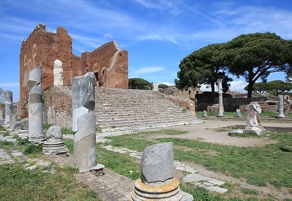 Roman Forum, Ostia Antica, Rome, Lazio, Italy, Europe