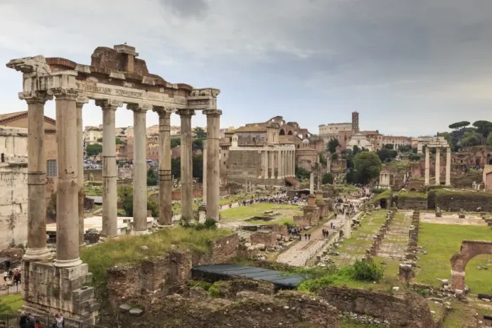 Framed Print : Roman Forum ruins, elevated view from Campidoglio, Historic Centre, Rome, UNESCO Framed Print : Roman Forum ruins, elevated view from Campidoglio, Historic Centre, Rome, UNESCO