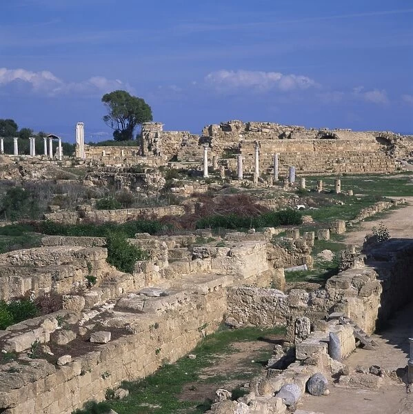 Roman odeon concert venue and Hellenistic and Roman gymnasium in Salamis