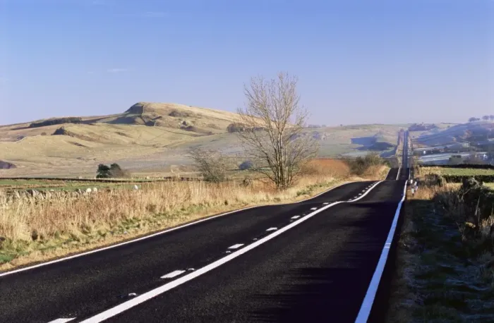 Framed Print : Roman Road, Sunny Rigg to east, Northumberland (Northumbria), England, United Kingdom