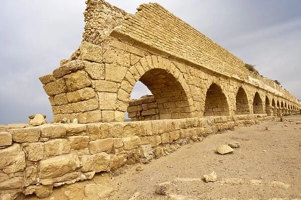 Roman ruins in Caesarea, Israel, Middle East