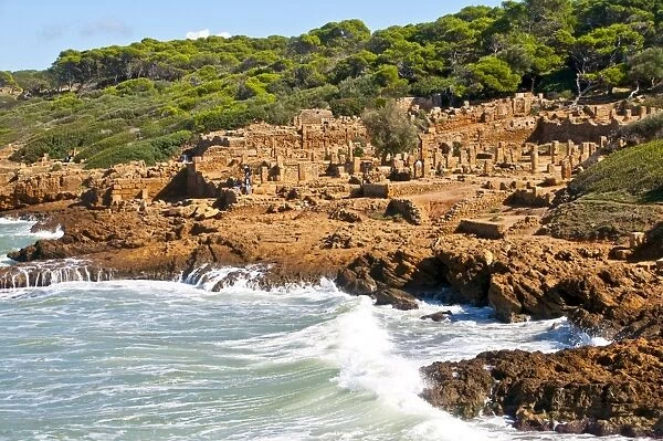 Roman ruins of Tipasa, UNESCO World Heritage Site, on the Algerian coast