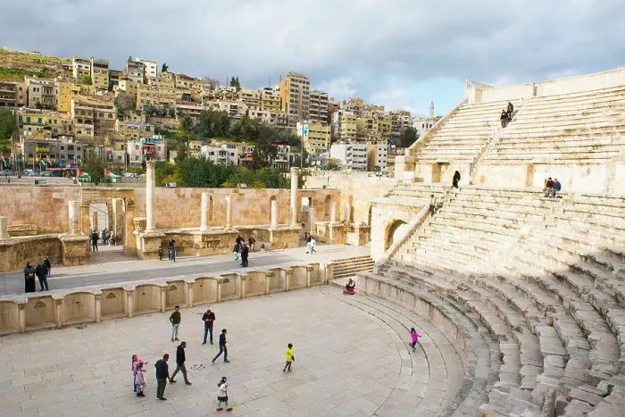 Framed Print : Roman Theatre of Amman, Jordan, Middle East Framed Print : Roman Theatre of Amman, Jordan, Middle East