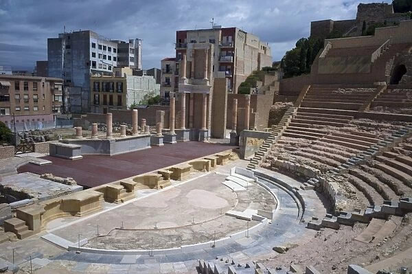 The Roman Theatre, Cartagena, Spain, Europe