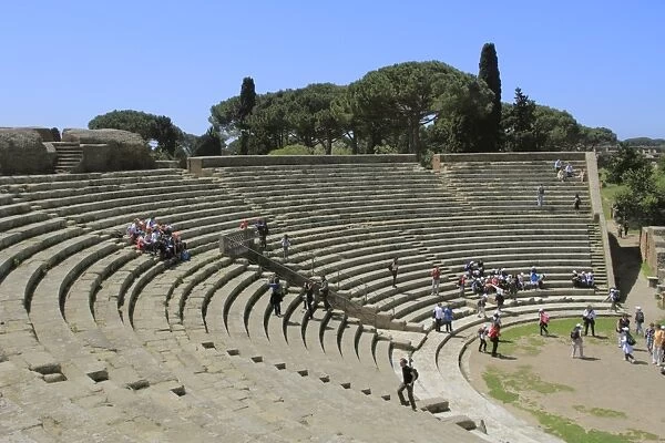 Roman theatre, Ostia Antica, Latium, Lazio, Italy, Europe