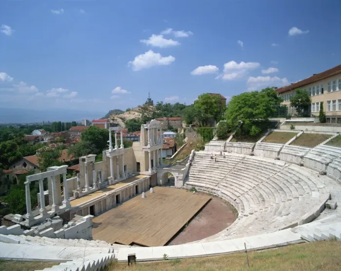 Framed Print : The Roman theatre in the town of Plovdiv in Bulgaria, Europe Framed Print : The Roman theatre in the town of Plovdiv in Bulgaria, Europe