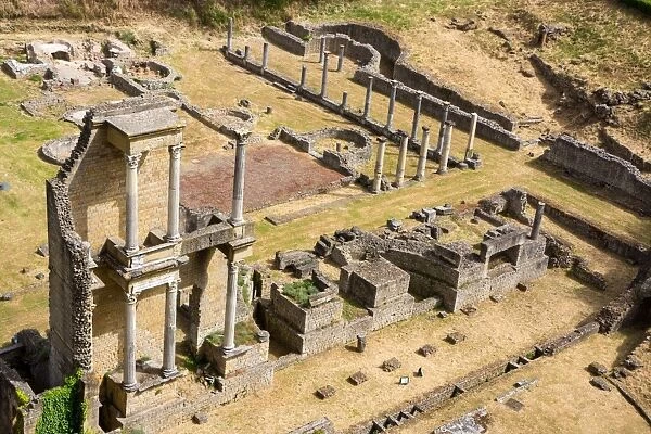 Roman theatre, Volterra, Tuscany, Italy, Europe