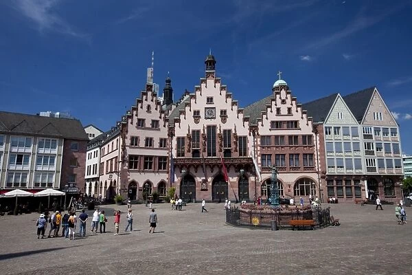 The Romerberg plaza one of the major landmarks in Frankfurt am Main, Hesse