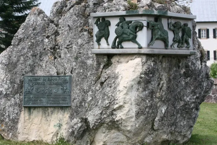 Framed Print : Roncesvalles (Roncevaux) battle monument, Roncevaux, Navarre, Spain, Europe Framed Print : Roncesvalles (Roncevaux) battle monument, Roncevaux, Navarre, Spain, Europe