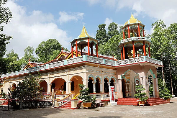 Rong Thanh Buddhist Temple, Tan Chau, Vietnam, Indochina, Southeast Asia, Asia