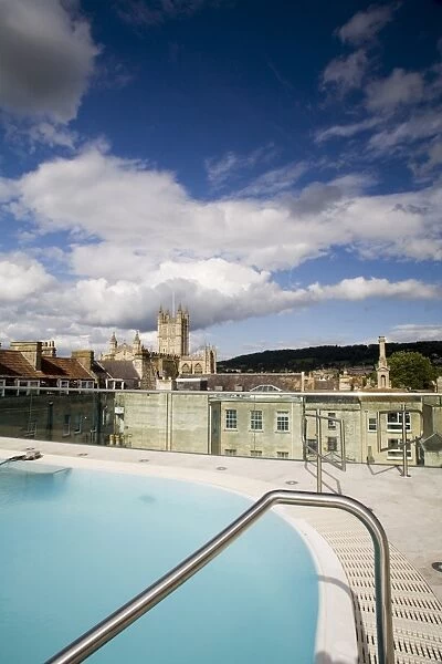 Roof Top Pool in New Royal Bath, Thermae Bath Spa, Bath, Avon, England