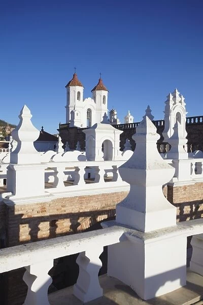 Rooftop of Convento de San Felipe Neri, Sucre, UNESCO World Heritage Site, Bolivia, South America