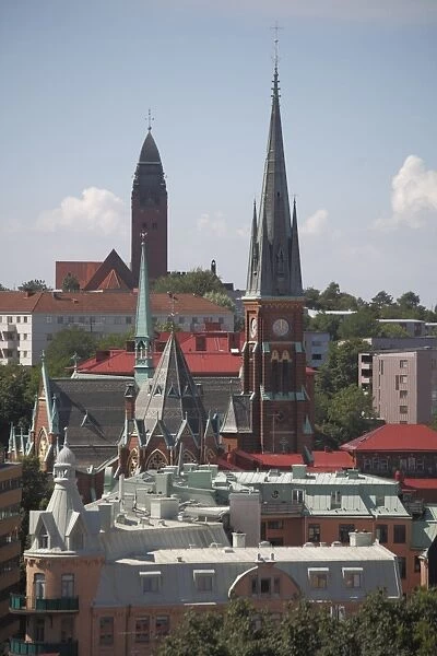 Rooftop panorama, Gothenburg, Sweden, Scandinavia, Europe