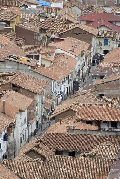 Rooftops in Cuzco, Peru, South America