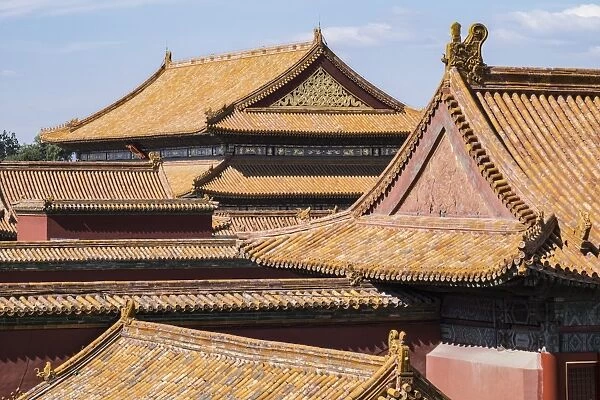 Rooftops, Forbidden City, Beijing, China, Asia