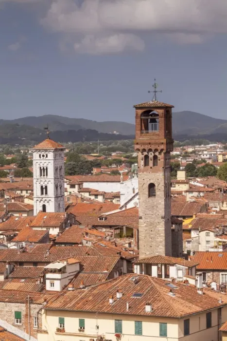 Framed Print : The rooftops of the historic centre of Lucca, Tuscany, Italy, Europe Framed Print : The rooftops of the historic centre of Lucca, Tuscany, Italy, Europe