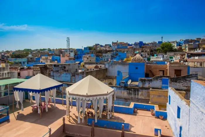 Framed Print : Rooftops in Jodhpur, the Blue City, Rajasthan, India, Asia Framed Print : Rooftops in Jodhpur, the Blue City, Rajasthan, India, Asia