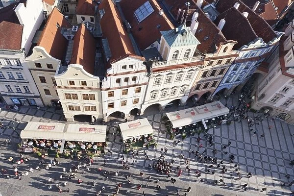 Rooftops, Old Town Square (Staromestske namesti), Prague, Bohemia, Czech Republic, Europe