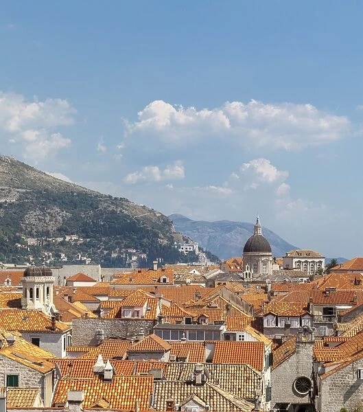 Rooftops of the Old Town, UNESCO World Heritage Site, Dubrovnik, Dalmatia, Croatia, Europe