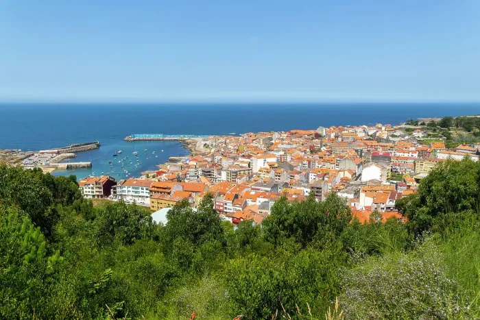 Framed Print : Rooftops of town A Guarda, Pontevedra Province, Galicia, Spain, Europe Framed Print : Rooftops of town A Guarda, Pontevedra Province, Galicia, Spain, Europe