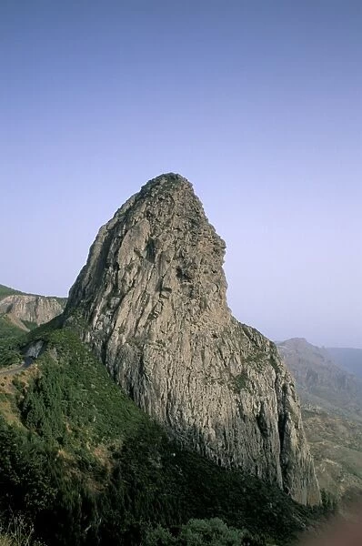 Roque de Agando, La Gomera, Canary Islands, Spain, Atlantic, Europe
