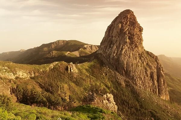 Roque de Agando, Mirador de Roques, Degollada de Agando, La Gomera, Canary Islands, Spain, Europe