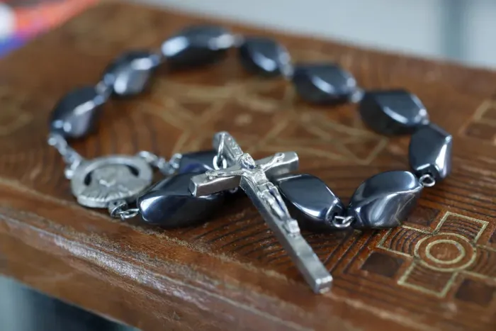 Framed Print : Rosary beads on an old Bible, Ho Chi Minh City, Vietnam, Indochina, Southeast Asia, Asia Framed Print : Rosary beads on an old Bible, Ho Chi Minh City, Vietnam, Indochina, Southeast Asia, Asia