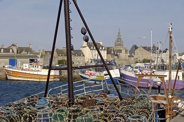Roscoff Harbour, North Finistere, Brittany, France, Europe