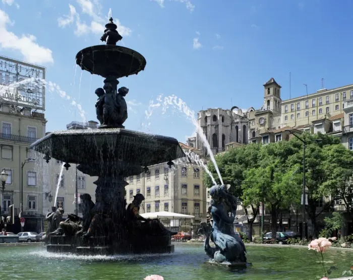 Framed Print : Rossio and Carmo church Framed Print : Rossio and Carmo church