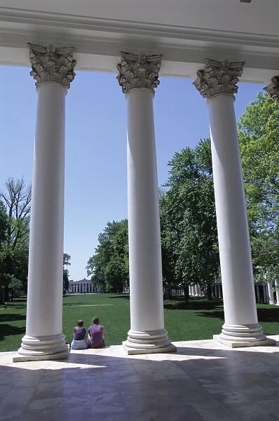 The Rotunda designed by Thomas Jefferson